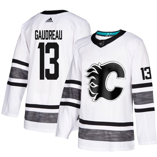 Calgary Flames Trikot #13 Johnny Gaudreau Weiß 2019 All-Star NHL